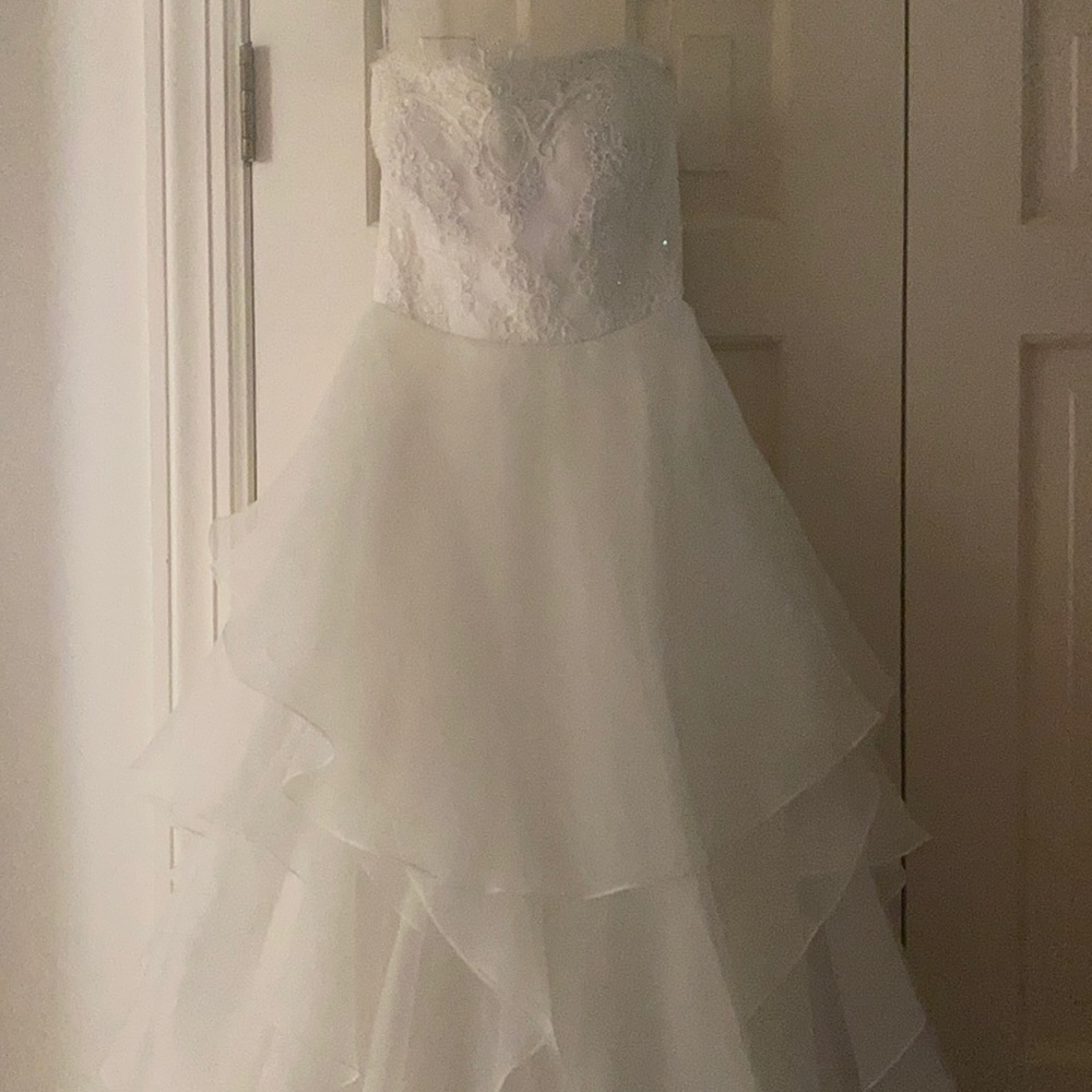 White Rosa Clara TWO Strapless Dress